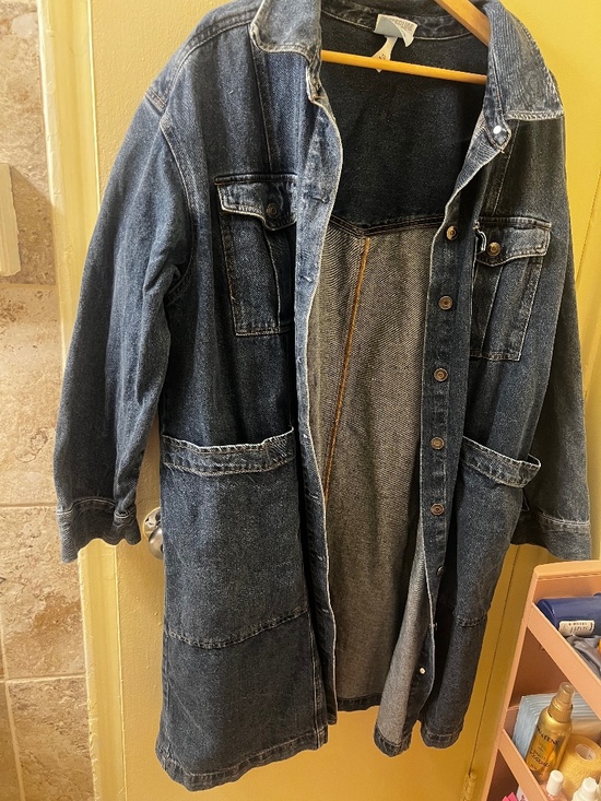 Jackets & Blazers - Long Denim Coat